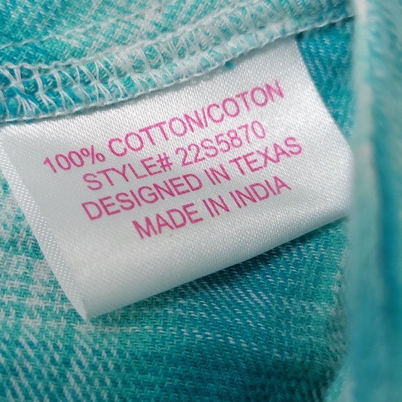 Panhandle plaid embroidery button down western shirt Small - Picture 8 of 13